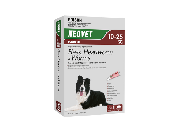 NeoVet Dog - monthly topical flea & worm treatment