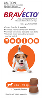 Bravecto Small Dog Orange 4.5-10KG 2Pack