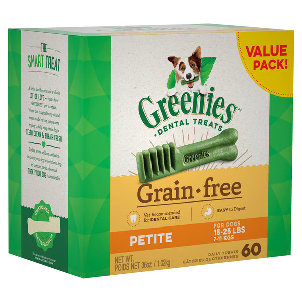 Greenies Grain Free Dental Treats Petite - 1kg Value Pack