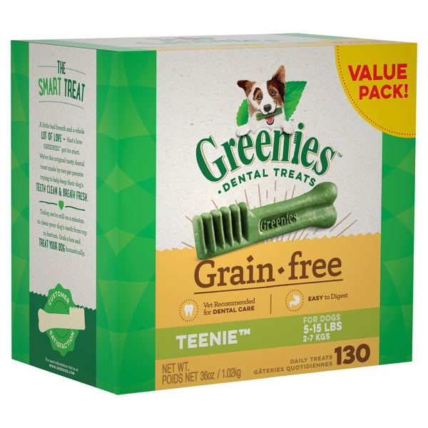 Greenies Grain Free Dental Treats Teenie - 1kg Value Pack