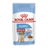 Royal Canin Medium Puppy Gravy is suitable for adult weight 11-25kg up to 12 months old.