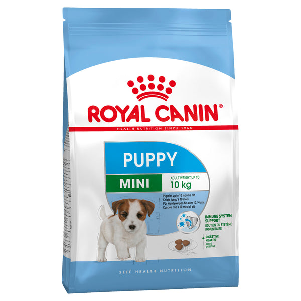 Royal Canin Mini Puppy is suitable for small dogs with adult weight up to 10 kg. From 2 to 10 months old.