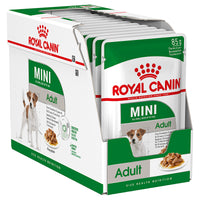 Royal Canin Mini Adult Gravy is suitable for all small dogs up to 10kg. From 10 months to 12 years old.